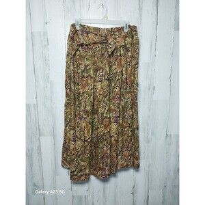 Vintage Francine Browner Floral Maxi Skirt Size 20